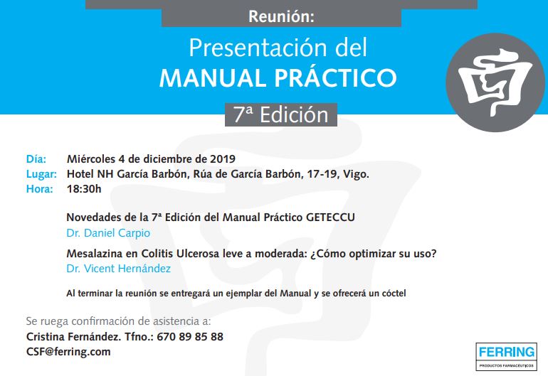 Presentaciones en Galicia del libro «Manual práctico en EII»